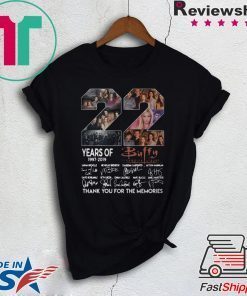 22 years of Buffy 1997 2019 thank you for the memories signature shirt