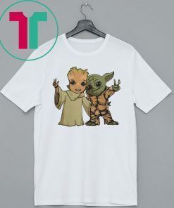 Baby Groot And Baby Yoda Friends Shirt