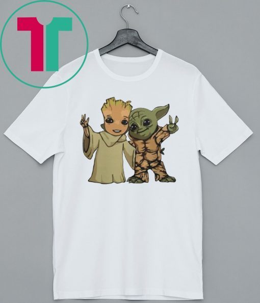 Baby Groot And Baby Yoda Friends Shirt