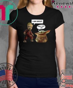 Baby Groot and Baby Yoda shirt