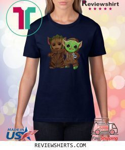 Baby Groot and Yoda baby is Friends Shirt