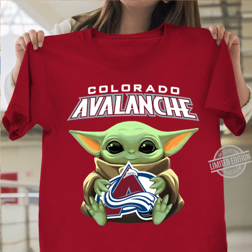 Baby Yoda And Colorado Avalanche Logo Shirt