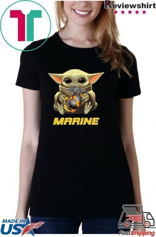 Baby Yoda And Marine Shirt