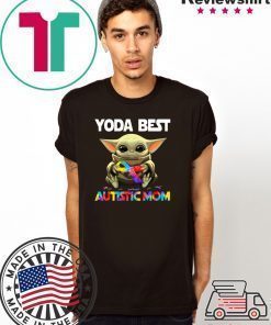 Baby Yoda Best Autistic Mom Shirt