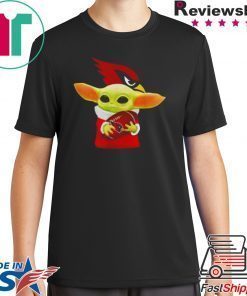 Baby Yoda Hug Arizona Cardinals shirt