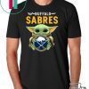 Baby Yoda Hug Buffalo Sabres Logo Shirt