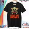 Baby Yoda Hug Cleveland Browns Shirt