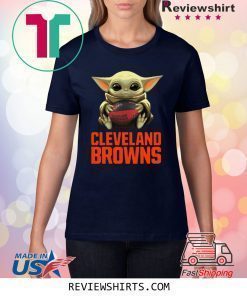 Baby Yoda Hug Cleveland Browns Shirt