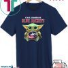 Baby Yoda Hug Columbus Blue Jackets Logo Tee Shirts