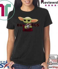 Baby Yoda Hug Georgia Bulldogs Shirts