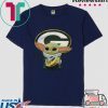 Baby Yoda Hug Green Bay Packer Shirt