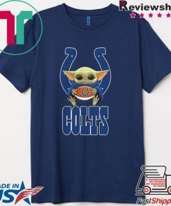 Baby Yoda Hug Indianapolis Colts Ball Logo shirt