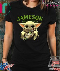 Baby Yoda Hug Jameson Irish Whiskey Shirt