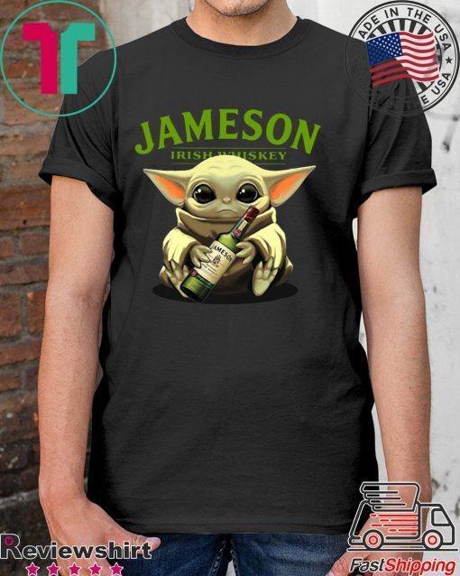 Baby Yoda Hug Jameson Irish Whiskey Shirt