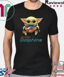 Baby Yoda Hug Miami Dolphins Shirt