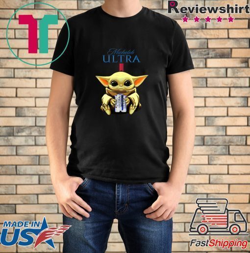 Baby Yoda Hug Michelob Ultra Beer Shirt