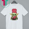 Baby Yoda Hug NC State Wolfpack Ball Logo Shirt