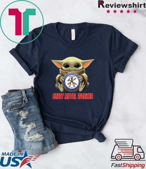 Baby Yoda Hug Sheet Metal Worker Shirt