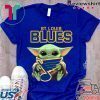 Baby Yoda Hug St. Louis Blues Logo Shirt