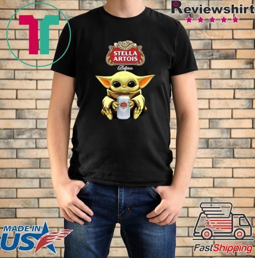 Baby Yoda Hug Stella Artois Beer Shirt