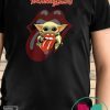 Baby Yoda Hug The Rolling Stones Shirt