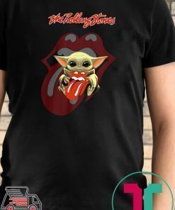 Baby Yoda Hug The Rolling Stones Shirt