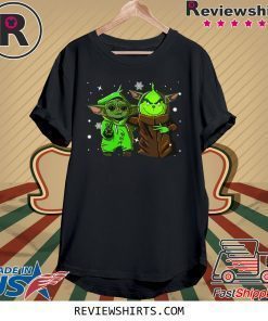 Baby Yoda and Baby Grinch Christmas Tee Shirt