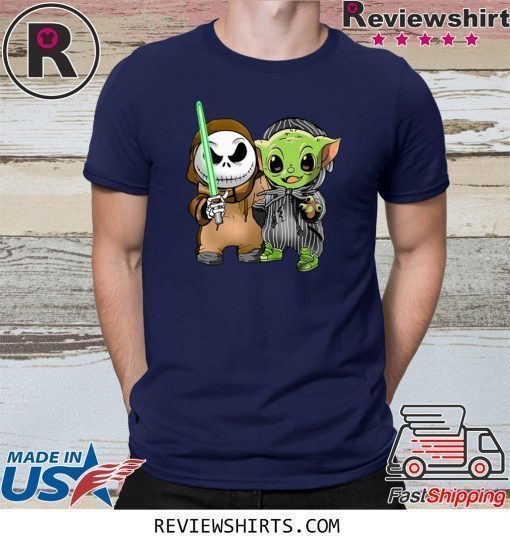 Download Baby Yoda and Jack Skellington T-Shirt - Reviewshirts Office