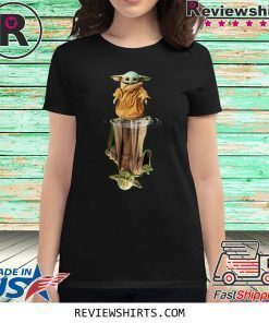 Baby Yoda and Master Yoda water reflection tee shirt