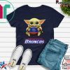 Baby Yoda hug Boise State Broncos shirt