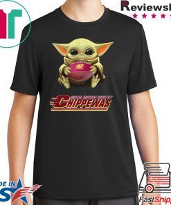 Baby Yoda hug Central Michigan Chippewas shirt