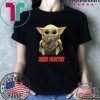 Baby Yoda hug Deer Hunter Star Wars Mandalorian shirt