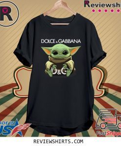 Baby Yoda hug Dolce and Gabbana T-Shirt