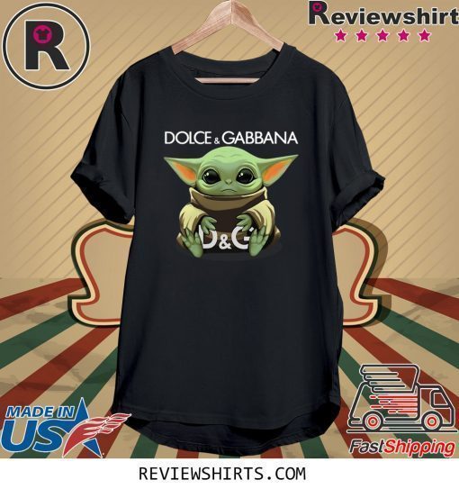 Baby Yoda hug Dolce and Gabbana T-Shirt