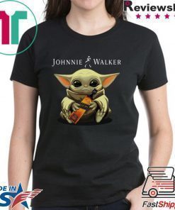 Baby Yoda hug Johnnie Walker Whiskey shirt