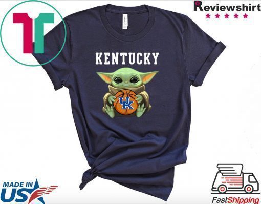 Baby Yoda hug Kentucky Wildcats Star Wars Tee Shirt