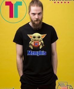 Baby Yoda hug Memphis Tigers shirt