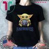 Baby Yoda hug New England Patriots shirt
