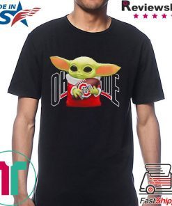 Baby Yoda hug Ohio State Buckeyes shirt