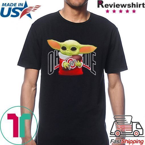 Baby Yoda hug Ohio State Buckeyes shirt