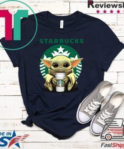Baby Yoda hug Starbucks Shirt