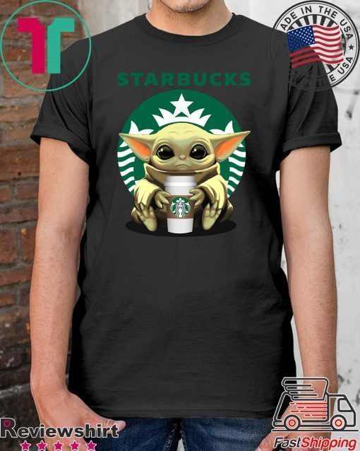 Baby Yoda hug Starbucks Shirt