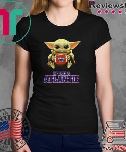 Baby Yoda hugging Florida Atlantic Owls shirt