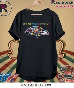 Baltimore Ravens Autism it's ok to be different shirt