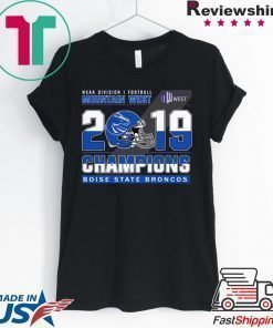Boise State Broncos ncaa division football mountain west 2019 champions shirt