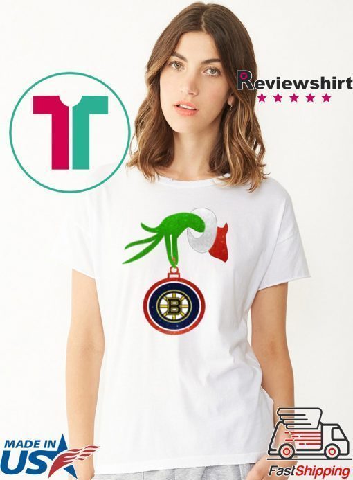 Boston Bruins Grinch Merry Christmas NHL Hockey T-Shirt