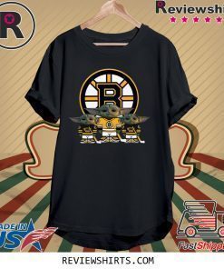 Boston Bruins Logo Baby Yoda T-Shirt