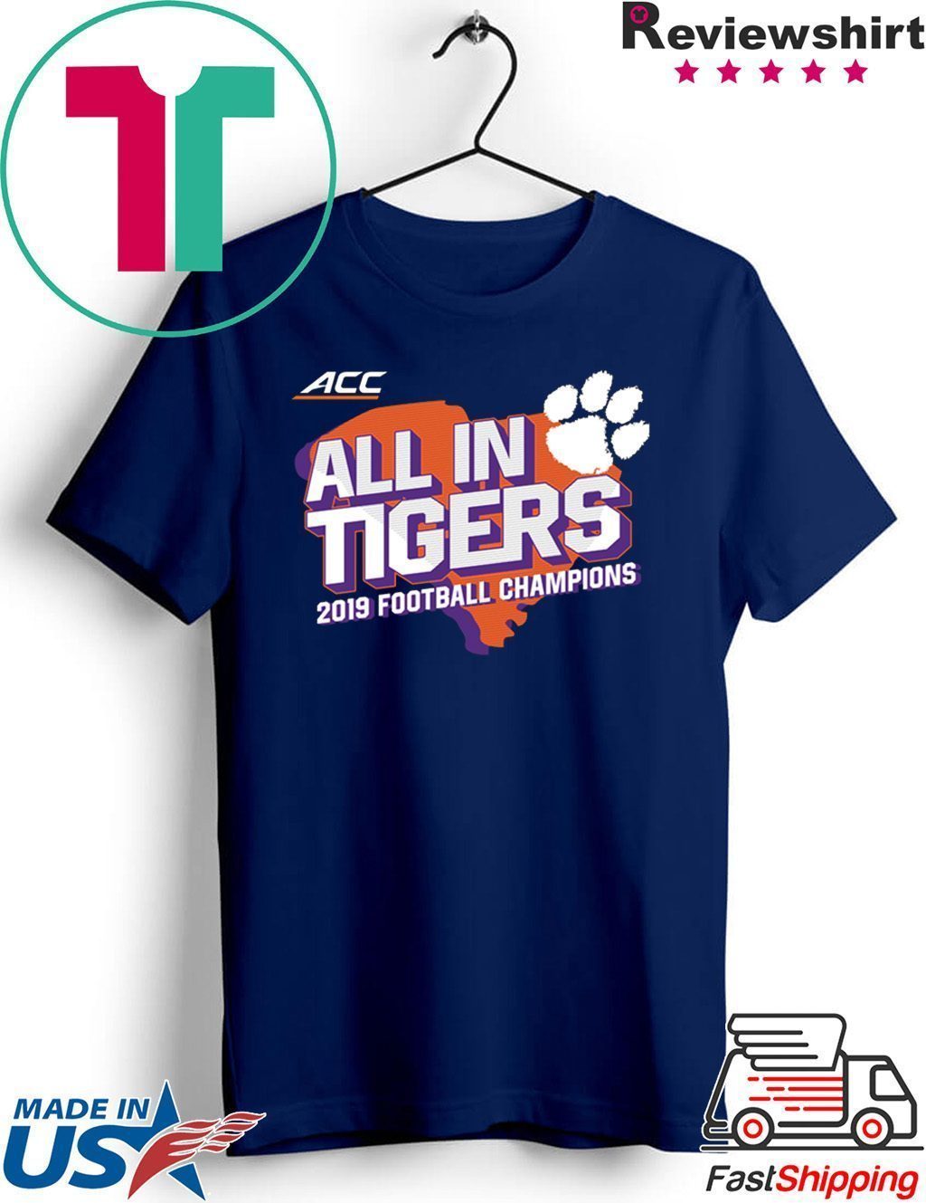 Clemson Tigers ACC Champions All In Tigers Shirt Reviewshirts Office