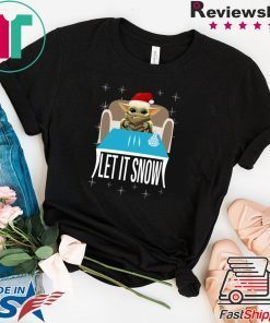 Cocaine Santa Baby Yoda Let It Snow T-Shirt