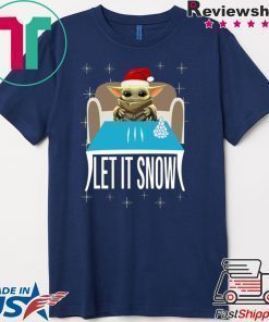 Cocaine Santa Baby Yoda Let It Snow T-Shirt